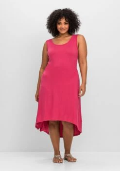 Sommertraum Mode 39 Sheego Strandkleid In A-Linie, Hinten Länger Als Vorn