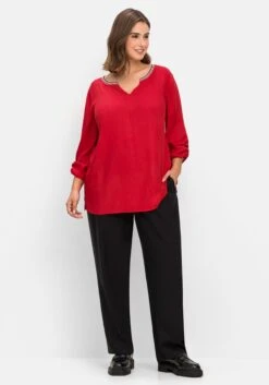 Sheego Tunika Mit Kontrastfarbenem Ausschnitt -Sommertraum Mode 14787701758 04NND 02 SH