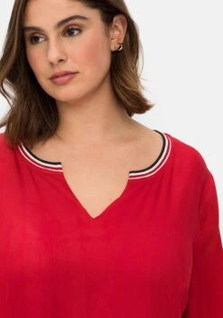 Sheego Tunika Mit Kontrastfarbenem Ausschnitt -Sommertraum Mode 14787701758 04NNF 02 SH