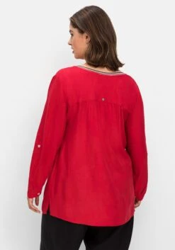 Sheego Tunika Mit Kontrastfarbenem Ausschnitt -Sommertraum Mode 14787701758 04NNI 02 SH