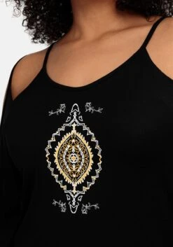 Sheego Set Aus Strandshirt Mit Cut-outs Und Caprileggings -Sommertraum Mode 14788000373 04NDS 02 SH