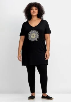 Sheego Strand-Longshirt Mit Frontdruck, In Oversized-Form -Sommertraum Mode 14788200289 04NHW 02 SH