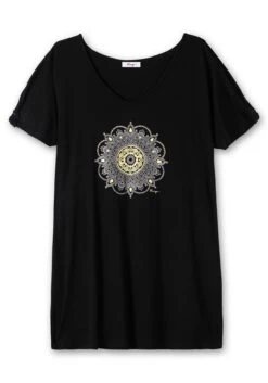 Sheego Strand-Longshirt Mit Frontdruck, In Oversized-Form -Sommertraum Mode 14788200289 04NHZ 00 SH