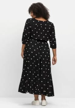 Maxikleid Mit Punkteprint Und Gesmokter Taille -Sommertraum Mode 14791501491 04NLQ 02 SH