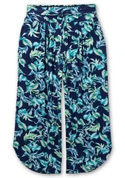Sheego Weite Strandhose Mit Blätterprint -Sommertraum Mode 14805600452 04OA2 00 SH
