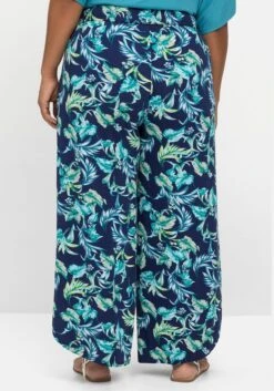 Sheego Weite Strandhose Mit Blätterprint -Sommertraum Mode 14805600452 04OA8 02 SH