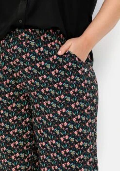 Sheego Weite Bermudas Mit Smokbund, Aus Viskose 14 Sheego Weite Bermudas Mit Smokbund, Aus Viskose -Sommertraum Mode 14825300377 04PX7 02 SH