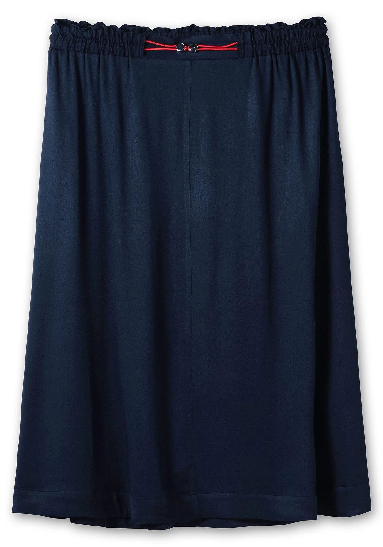 Sheego Midirock In A-Linie, Mit Tunnelzugbund Und Seitentaschen 6 Sheego Midirock In A-Linie, Mit Tunnelzugbund Und Seitentaschen – Bild 4