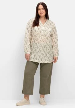 Sheego Weite 7/8-Hose Mit Gummizugbund -Sommertraum Mode 14875800131 04PVQ 02 SH