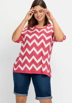 Sheego Schmale Jeans-Bermudas, Mit Gummibund -Sommertraum Mode 14877300330 04PN9 02 SH