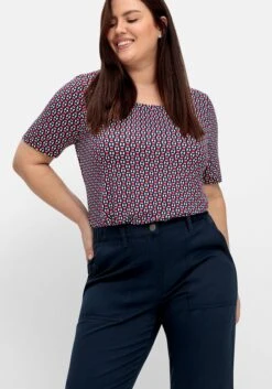 Sheego 7/8-Cargohose Mit Gummibund Und Elastischem Saum -Sommertraum Mode 14879800035 04PY0 02 SH