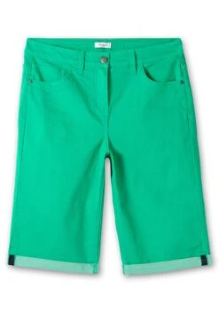 Sheego Bermudas Mit Fixiertem Aufschlag -Sommertraum Mode 14880301515 04POP 00 SH