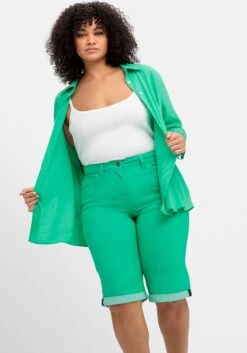 Sheego Bermudas Mit Fixiertem Aufschlag -Sommertraum Mode 14880301515 04POQ 02 SH