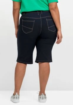 Sheego Twill-Bermudas Mit Kontrastfarbenem Bindebändchen -Sommertraum Mode 14880500035 04PWF 02 SH