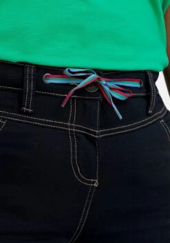 Sheego Twill-Bermudas Mit Kontrastfarbenem Bindebändchen -Sommertraum Mode 14880500035 04PWI 02 SH