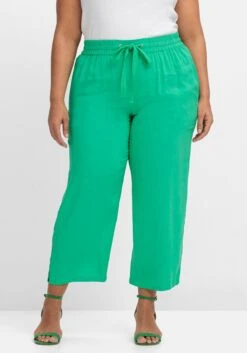 Sheego Weite Joggpants Mit Bindeband, In Ankle-Länge -Sommertraum Mode 14887901515 04Q92 02 SH