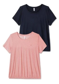 Sheego T-Shirts Im Doppelpack, Mit Saum-Gummizug -Sommertraum Mode 14888900779 04VN8 00 SH