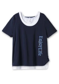 Sheego Jerseyshirt Mit Wordingprint Und Separatem Top -Sommertraum Mode 14889400035 04Q7J 00 SH