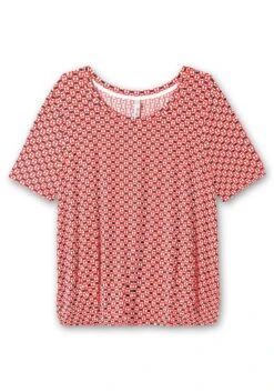 Sheego Shirt Mit Grafischem Muster Und Saumgummi -Sommertraum Mode 14889500779 04QAO 00 SH
