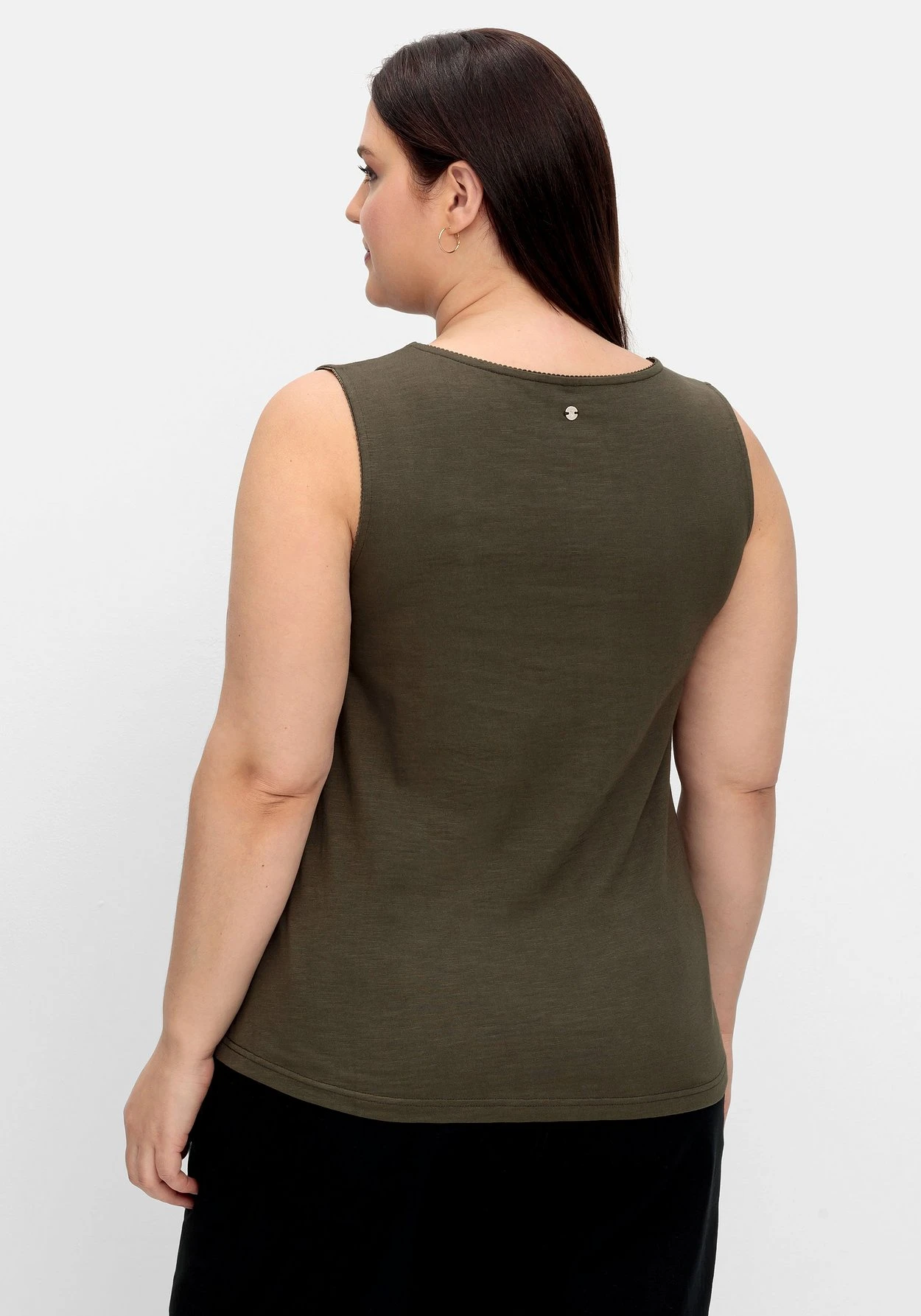 Sheego Jerseytop Mit Spitzenkante Am Träger 4 Sheego Jerseytop Mit Spitzenkante Am Träger – Bild 2