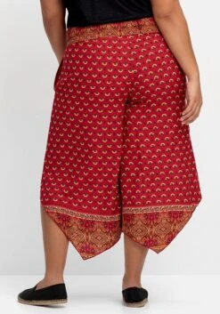 Gemusterte Hose Mit Smokbund Und Zipfelsaum 11 Gemusterte Hose Mit Smokbund Und Zipfelsaum -Sommertraum Mode 14892100779 04QKM 02 SH