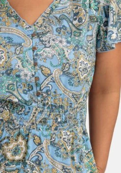 Maxikleid Im Paisleymuster, Mit Smokbund -Sommertraum Mode 14898701463 04QN9 02 SH