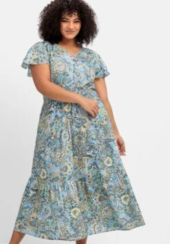 Maxikleid Im Paisleymuster, Mit Smokbund -Sommertraum Mode 14898701463 04QNA 02 SH