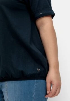 Sheego Shirt Mit Kontrast-Teilungsnaht Und Saumgummibund -Sommertraum Mode 14901300035 04QVY 02 SH