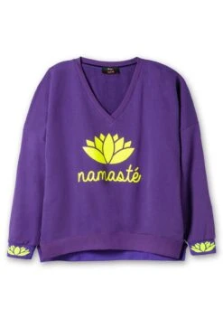 Sweater Mit Yoga-Print, Hinten Länger Als Vorn -Sommertraum Mode 14902700179 04OUR 00 SH