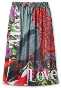 Maxirock Aus Chiffon, Mit Tropical Print -Sommertraum Mode 14903300377 04OVX 00 SH