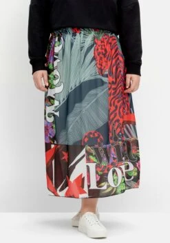 Maxirock Aus Chiffon, Mit Tropical Print -Sommertraum Mode 14903300377 04OW0 02 SH