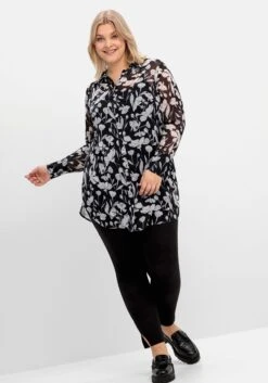 Sheego Floral Bedruckte Chiffonbluse Mit Unterziehtop 13 Sheego Floral Bedruckte Chiffonbluse Mit Unterziehtop -Sommertraum Mode 14903802231 04OWB 02 SH