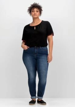 Sheego Shirt Mit Flügelärmel Und Cut-out Vorn -Sommertraum Mode 14904700289 04QZI 02 SH