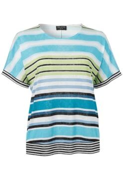 Jerseyshirt Aus Flammgarn Mit Streifendruck