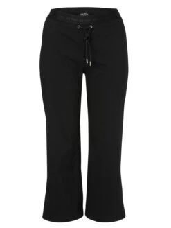 Weite 7/8-Hose Mit Gummibund Und Bindeband