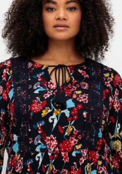 Longtunika Mit Blumendruck, In Crinkle-Optik 12 Longtunika Mit Blumendruck, In Crinkle-Optik -Sommertraum Mode 14973202119 04T3Q 02 SH