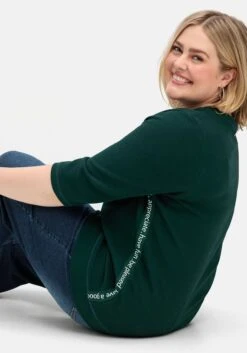 Sheego Sweatshirt Aus Waffelpiqué, Mit Zierband Seitlich -Sommertraum Mode 14979801685 04UJ7 01 SH