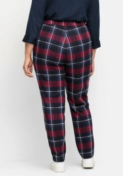 Sheego Karo-Joggpants Mit Stretchbund Und Bindeband -Sommertraum Mode 14984100035 04ST6 01 SH