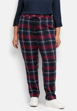 Sheego Karo-Joggpants Mit Stretchbund Und Bindeband -Sommertraum Mode 14984100035 04ST7 02 SH