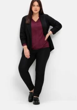 Sheego Schmale Hose In Feiner Rippstruktur, Mit Schlupfbund -Sommertraum Mode 14984200289 04T74 02 SH