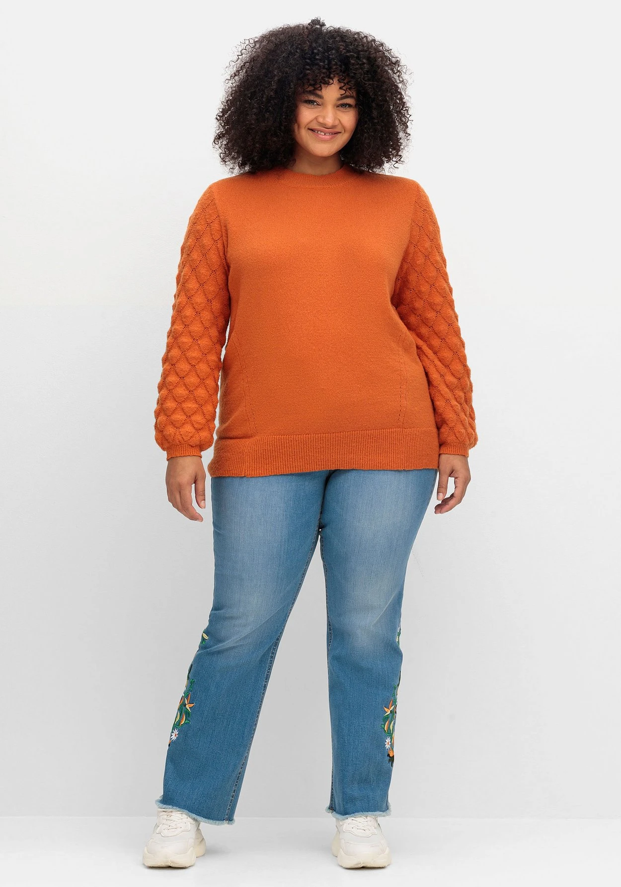 Pullover Mit Rauten- Und Ajourmuster 6 Pullover Mit Rauten- Und Ajourmuster – Bild 4