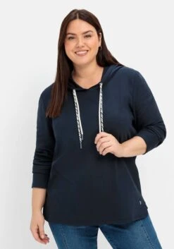 Sheego Kapuzensweatshirt Mit Doppelten Bändern -Sommertraum Mode 15000000035 04TWA 02 SH
