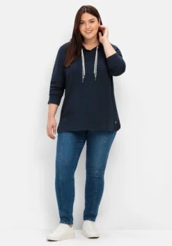 Sheego Kapuzensweatshirt Mit Doppelten Bändern -Sommertraum Mode 15000000035 04TWF 02 SH