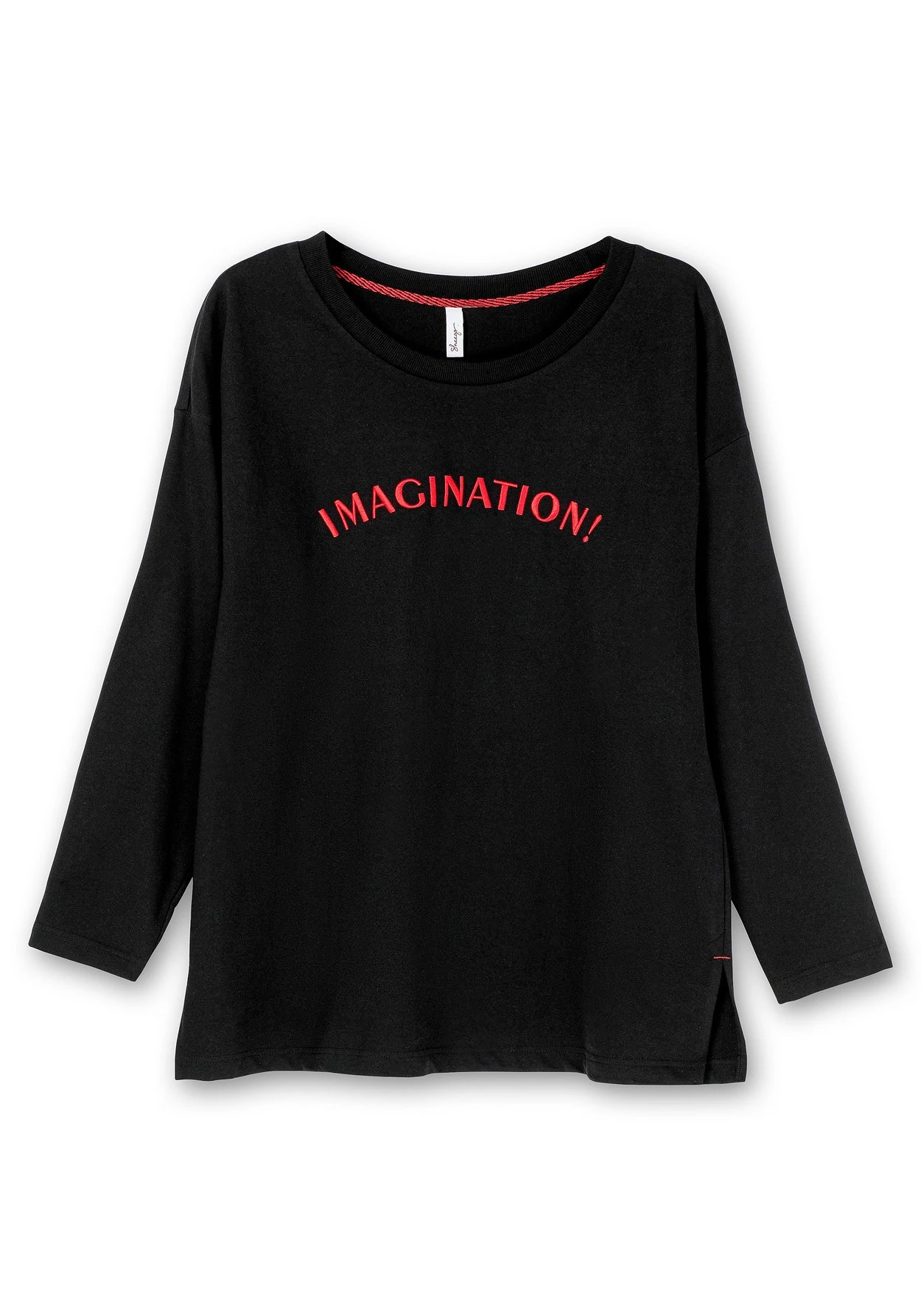 Sheego Sweatshirt Mit Wording-Stickerei, Leichte Qualität 5 Sheego Sweatshirt Mit Wording-Stickerei, Leichte Qualität – Bild 3