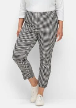 Sheego Schmale Bengalin-Hose In Anklelänge, Mit Karomuster -Sommertraum Mode 15005302107 04XJN 02 SH