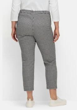 Sheego Schmale Bengalin-Hose In Anklelänge, Mit Karomuster -Sommertraum Mode 15005302107 04XJQ 02 SH