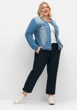 Sheego Popeline-Hose Mit Gummibund Und Riegel Am Saum -Sommertraum Mode 15005500035 04TX8 02 SH