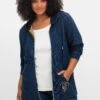 Sheego Sweatjacke Mit Kapuze, Im Denim-Look -Sommertraum Mode 15006600330 04WMY 02 SH