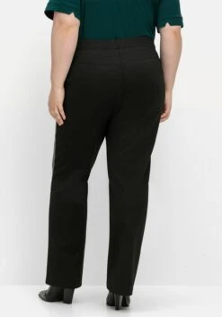 Sheego Gerade Hose Mit Stretchbund, Im Materialmix 11 Sheego Gerade Hose Mit Stretchbund, Im Materialmix -Sommertraum Mode 15009300289 04UFH 01 SH