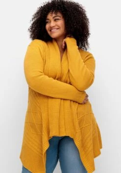 Longstrickjacke Mit Schalkragen Und Zipfelsaum 13 Longstrickjacke Mit Schalkragen Und Zipfelsaum -Sommertraum Mode 15010600094 04U7C 02 SH